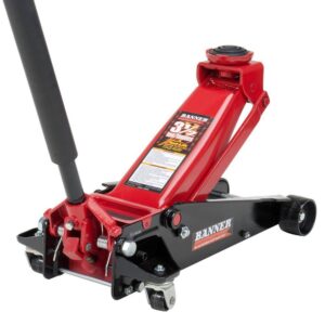 B6350 3.5-Ton Fast  Heavy-Duty Garage Floor Jack with Swivel Saddle