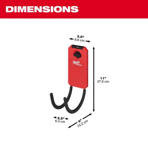48-22-8331-4 PACKOUT Curved Utility Hook (4-Pack) - Image 3