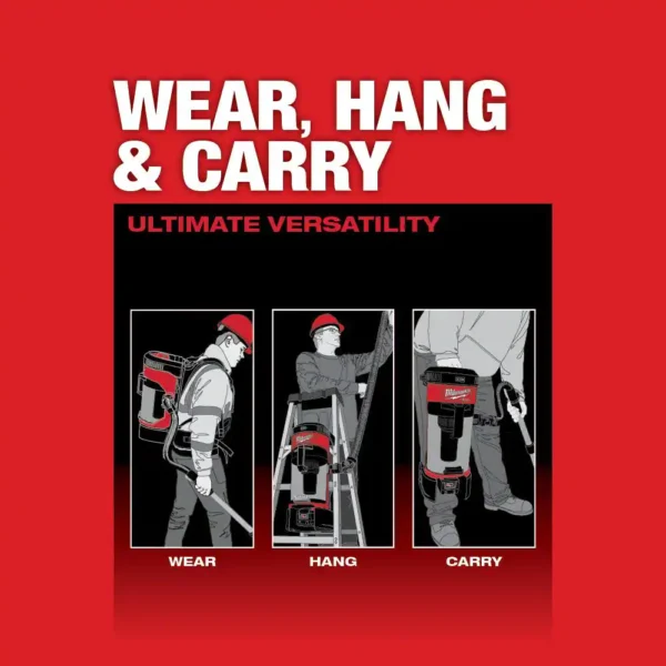 0885-20-49-90-1963 M18 FUEL 18-Volt Lithium-Ion Brushless 1 Gal. Cordless 3-in-1 Backpack Vacuum with Extra HEPA Filter - Image 5