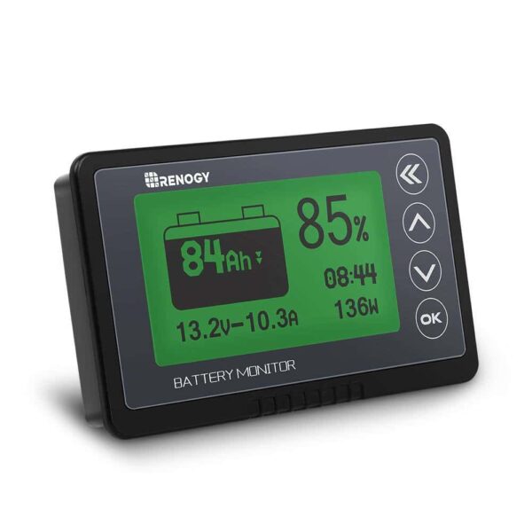 Renogy RBM500-G1 500 Amp Universal Battery Monitor, High and Low Voltage Programmable Alarm