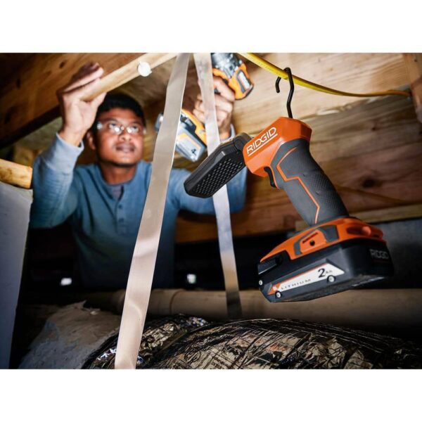 R86689KSBN 18V Cordless 3-Tool Combo Kit with LED Stick Light, LED Spotlight, and LED Hybrid Panel Light (Tools Only) - Image 3