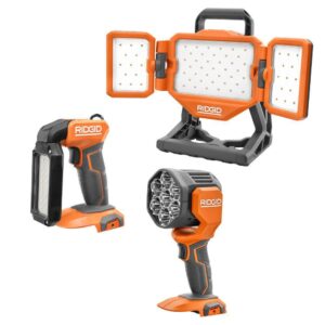 R86689KSBN 18V Cordless 3-Tool Combo Kit with LED Stick Light, LED Spotlight, and LED Hybrid Panel Light (Tools Only)