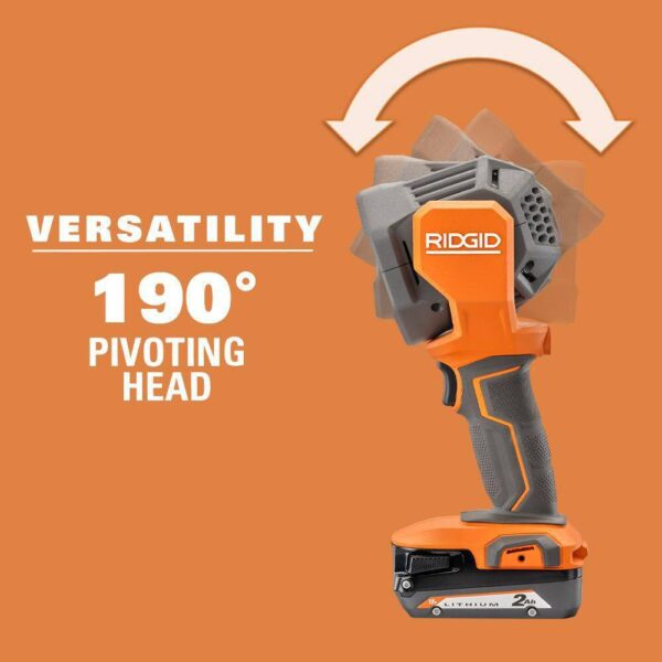 R86689KSBN 18V Cordless 3-Tool Combo Kit with LED Stick Light, LED Spotlight, and LED Hybrid Panel Light (Tools Only) - Image 6