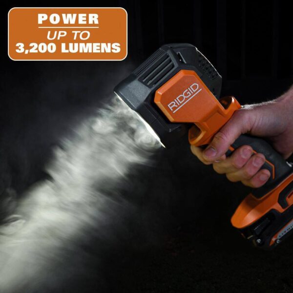 R86689KSBN 18V Cordless 3-Tool Combo Kit with LED Stick Light, LED Spotlight, and LED Hybrid Panel Light (Tools Only) - Image 8