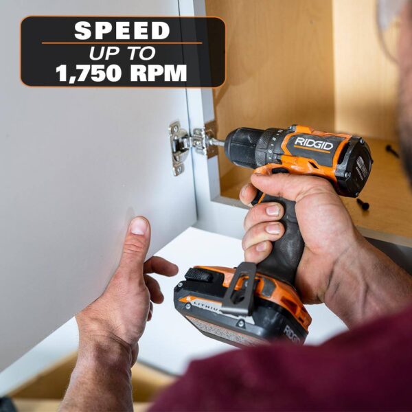 18V SubCompact Brushless Cordless Drill/Driver Kit   1/2 in., (2) 2.0 Ah Batteries, Charger, Tool Bag - Image 5