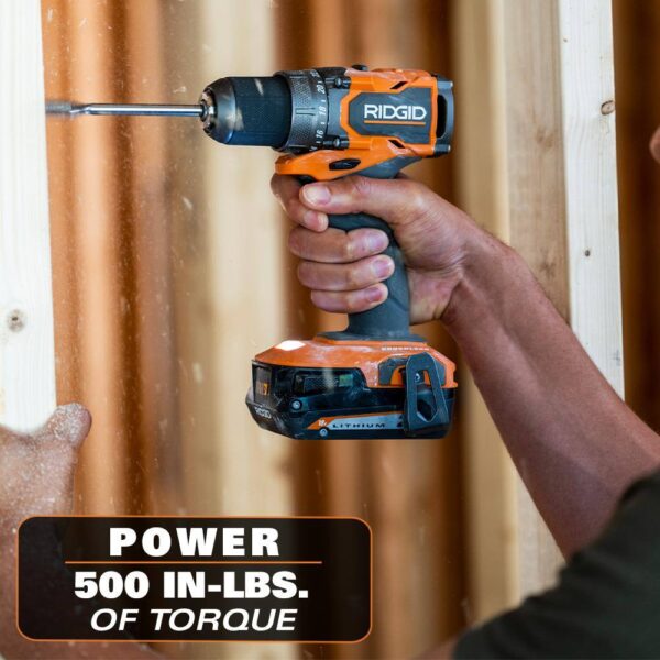 18V SubCompact Brushless Cordless Drill/Driver Kit   1/2 in., (2) 2.0 Ah Batteries, Charger, Tool Bag - Image 6