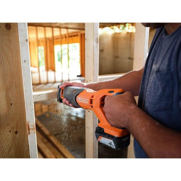 R96256 18V Cordless 4-Tool Combo Kit with (1) 4.0 Ah Battery, (1) 2.0 Ah Battery, Charger, and Bag - Image 8