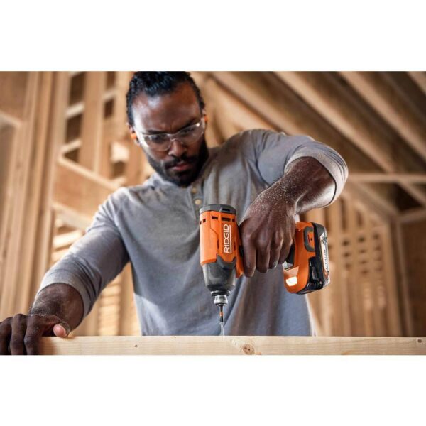 R96256 18V Cordless 4-Tool Combo Kit with (1) 4.0 Ah Battery, (1) 2.0 Ah Battery, Charger, and Bag - Image 4