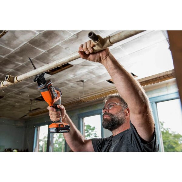 R8648KN 18V SubCompact Cordless Reciprocating Saw Kit   Brushless, One-Handed, 2.0 Ah Battery, Charger - Image 8