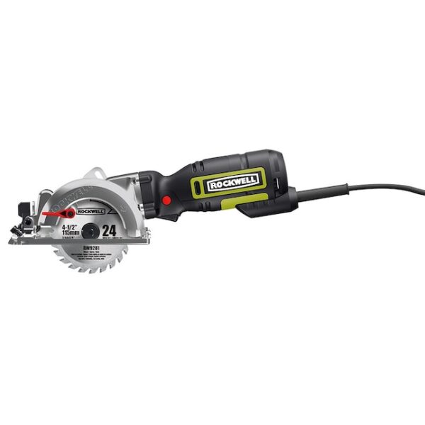 ROCKWELL Circular Saw RK3441K 5-Amp 4-1/2-in Corded - Image 2