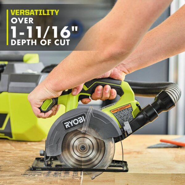 PCL500K1 ONE+ 18V Cordless 5-1/2 in. Circular Saw Kit with 4.0 Ah Battery and Charger - Image 6