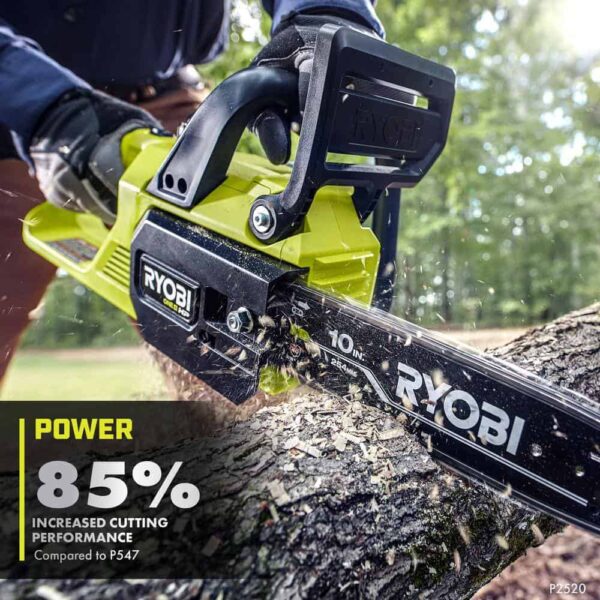 P2520-PS ONE+ HP 18V Cordless 10 in. Chainsaw and Whisper Series 8 in. Pole Saw with 4.0 Ah Battery and Charger - Image 5