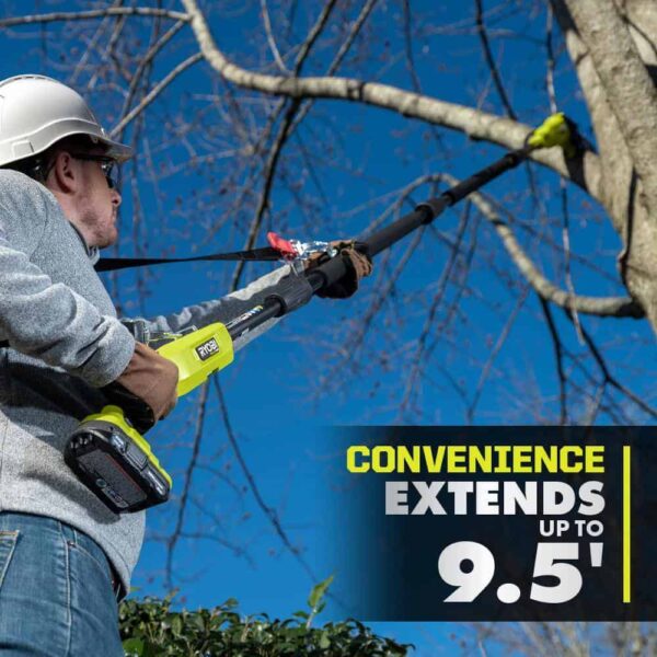 P2520-PS ONE+ HP 18V Cordless 10 in. Chainsaw and Whisper Series 8 in. Pole Saw with 4.0 Ah Battery and Charger - Image 10