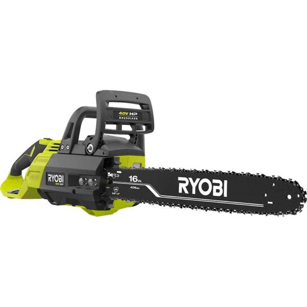 RY40550 40V HP Brushless 16 in. Battery Chainsaw with 4.0 Ah Battery and Charger - Image 5