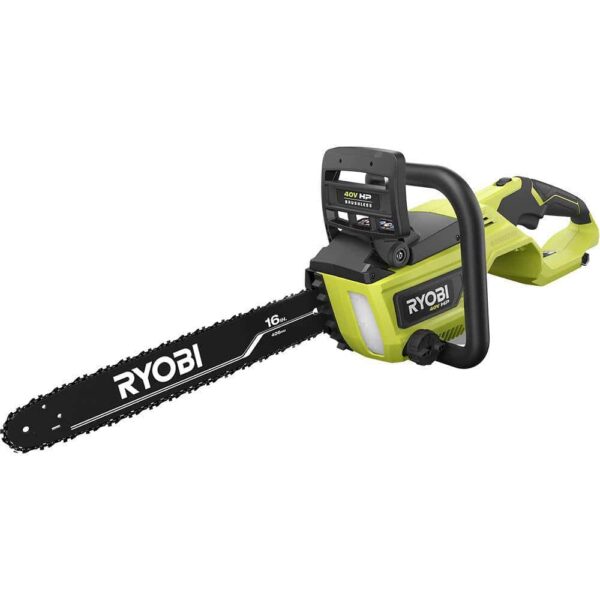 RY40550 40V HP Brushless 16 in. Battery Chainsaw with 4.0 Ah Battery and Charger - Image 6
