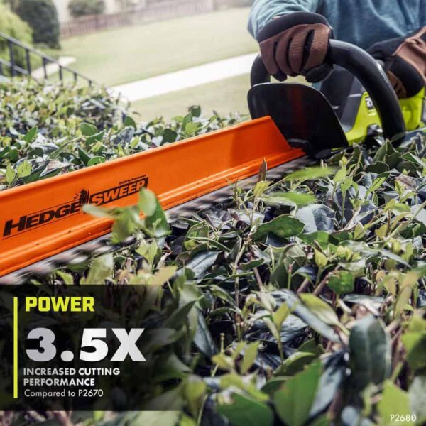 P2680-PNR ONE+ HP 18V Brushless 22 in. Cordless Battery Hedge Trimmer   Brushless Cordless Pruner w/ 2.0 Ah Battery   Charger - Image 5