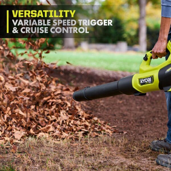 PBLLB01K ONE+ HP 18V Brushless Whisper Series 130 MPH 510 CFM Cordless Battery Leaf Blower with 6.0 Ah Battery and Charger - Image 9