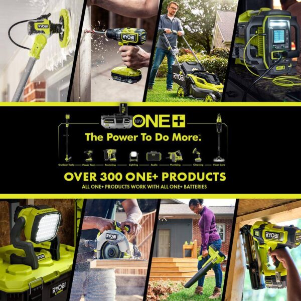PBLLB01K ONE+ HP 18V Brushless Whisper Series 130 MPH 510 CFM Cordless Battery Leaf Blower with 6.0 Ah Battery and Charger - Image 10