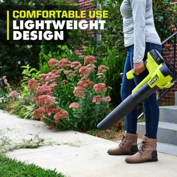 PCLLB01K ONE+ 18V 100 MPH 350 CFM Cordless Battery Variable Speed Jet Fan Leaf Blower with 4.0 Ah Battery and Charger - Image 10