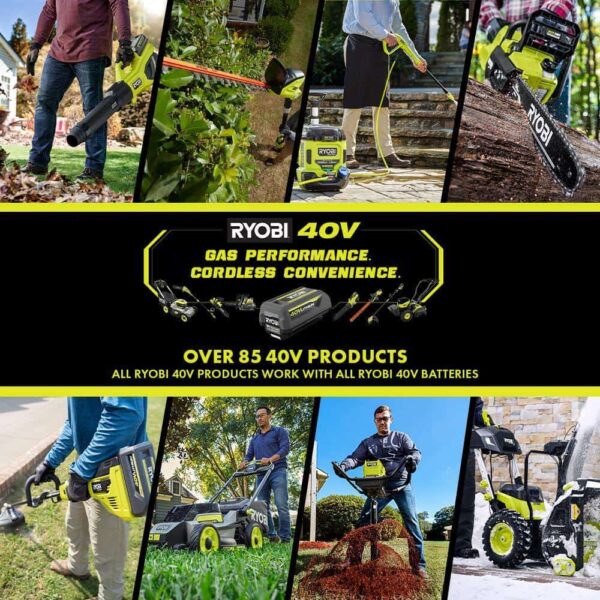 RY404130-SPR 40V HP Whisper Series 155 MPH 600 CFM Cordless Leaf Blower and 4 Gal. Backpack Sprayer with 4.0 Ah Battery and Charger - Image 14