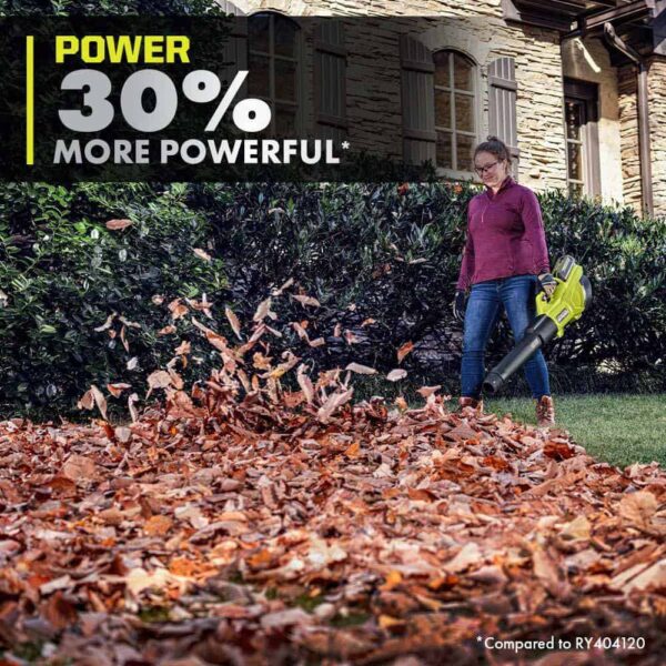 RY404130-SPR 40V HP Whisper Series 155 MPH 600 CFM Cordless Leaf Blower and 4 Gal. Backpack Sprayer with 4.0 Ah Battery and Charger - Image 6