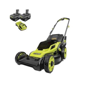 P1190VNM ONE+ HP 18V Brushless 16 in. Cordless Battery Walk Behind Push Lawn Mower with (2) 4.0 Ah Batteries and (1) Charger