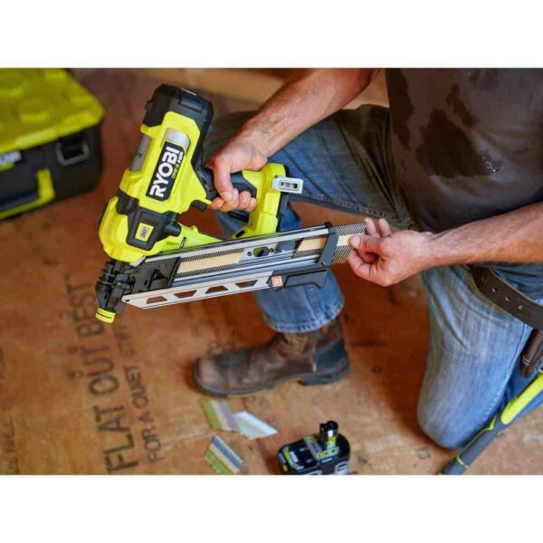 PBL350KN ONE+ HP 18V Brushless Cordless AirStrike 30?? Framing Nailer Kit with 4.0 Ah HIGH PERFORMANCE Battery and Charger - Image 8