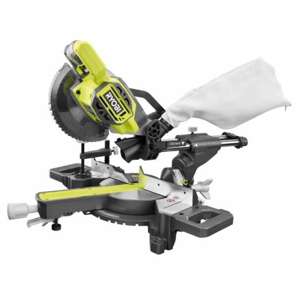 ONE+ PBT01B-A067101 18V Cordless 7-1/4 in. Sliding Compound Miter Saw (Tool Only) with Extra 7-1/4 in. Blade (1-Piece) - Image 9