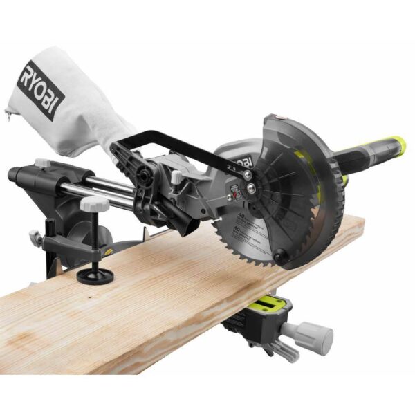 ONE+ PBT01B-A067101 18V Cordless 7-1/4 in. Sliding Compound Miter Saw (Tool Only) with Extra 7-1/4 in. Blade (1-Piece) - Image 8