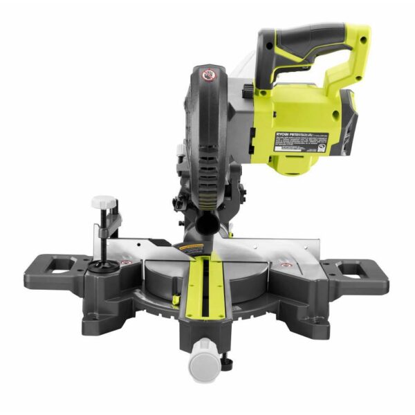 ONE+ PBT01B-A067101 18V Cordless 7-1/4 in. Sliding Compound Miter Saw (Tool Only) with Extra 7-1/4 in. Blade (1-Piece) - Image 10