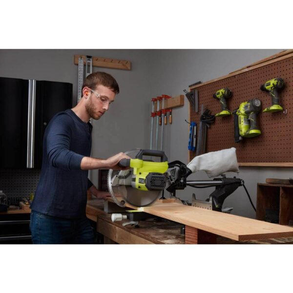 1003853453 15 Amp 10 in. Corded Sliding Compound Miter Saw with LED Cutline Indicator - Image 7