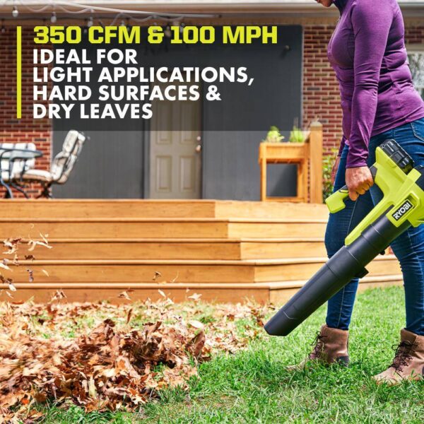 PCLCK202K ONE+ 18V Cordless Battery String Trimmer/Edger and Jet Fan Blower Combo Kit (2-Tools) with 4.0 Ah Battery and Charger - Image 9