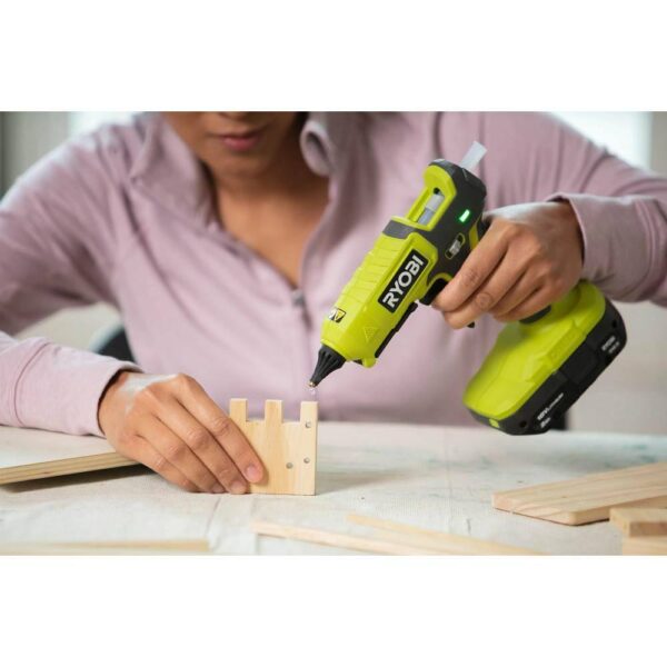 ONE+ P307-P306 18V Cordless 2-Tool Combo Kit with Dual Temperature Glue Gun and Compact Glue Gun (Tools Only) - Image 12