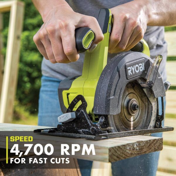 PCL1600K2-STM201 ONE+ 18V Cordless 6-Tool Combo Kit with 1.5 Ah Battery, 4.0 Ah Battery, Charger, and LINK Rolling Tool Box - Image 9
