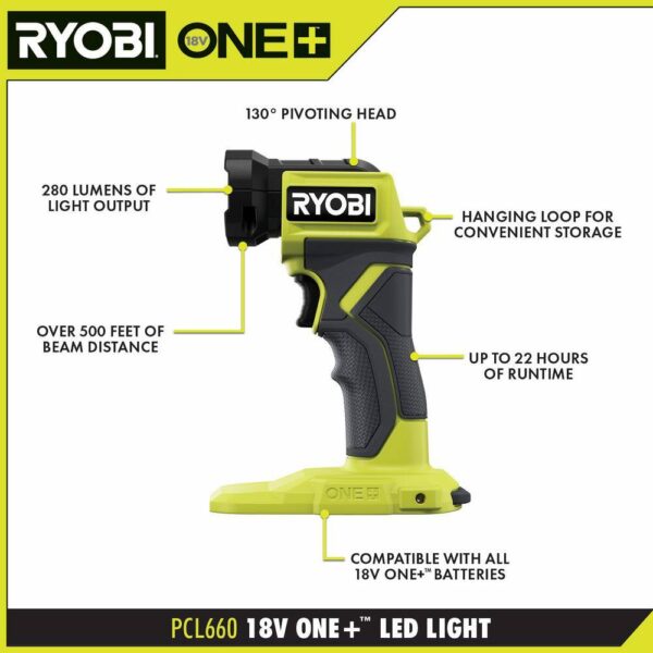 PCL1600K2-STM201 ONE+ 18V Cordless 6-Tool Combo Kit with 1.5 Ah Battery, 4.0 Ah Battery, Charger, and LINK Rolling Tool Box - Image 7