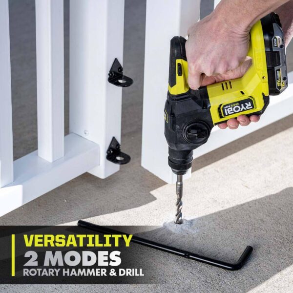 PSBRH01B ONE+ HP 18V Brushless Cordless Compact 5/8 in. SDS Rotary Hammer (Tool Only) - Image 6