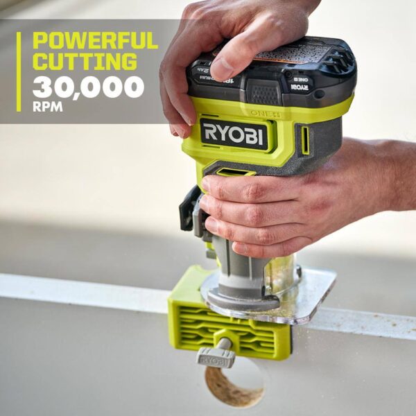 ONE+ PCL424B 18V Cordless Compact Fixed Base Router (Tool Only) - Image 9