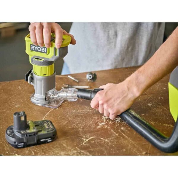 ONE+ 18V Compact Router Kit with 2.0 Ah Battery, Charger, and 6.0 Ah HIGH PERFORMANCE Battery (2-Pack) - Image 8