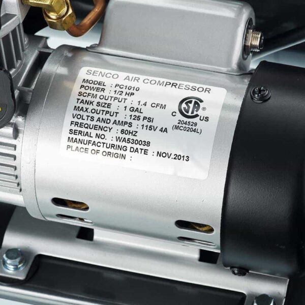 Senco PC1010 1 Gal. 1/2 HP Portable Electric Air Compressor - Image 2