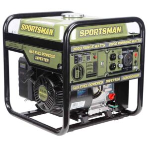 Sportsman 806687 3,000-Watt Open Frame Recoil Start Portable Gasoline Inverter Generator