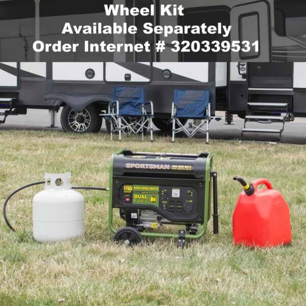 Sportsman 806694 4,000/3,500-Watt Recoil Start Dual Fuel Gasoline Propane Portable Generator with CO Detector Auto-Shutoff - Image 6