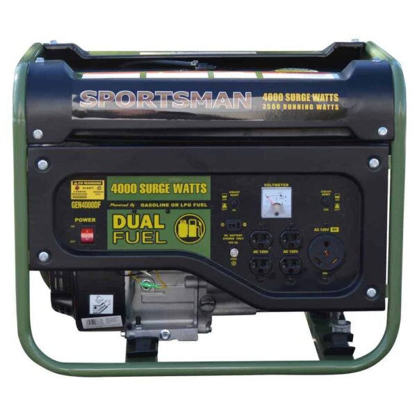 Sportsman 806694 4,000/3,500-Watt Recoil Start Dual Fuel Gasoline Propane Portable Generator with CO Detector Auto-Shutoff - Image 5