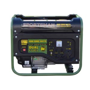Sportsman 806694 4,000/3,500-Watt Recoil Start Dual Fuel Gasoline Propane Portable Generator with CO Detector Auto-Shutoff