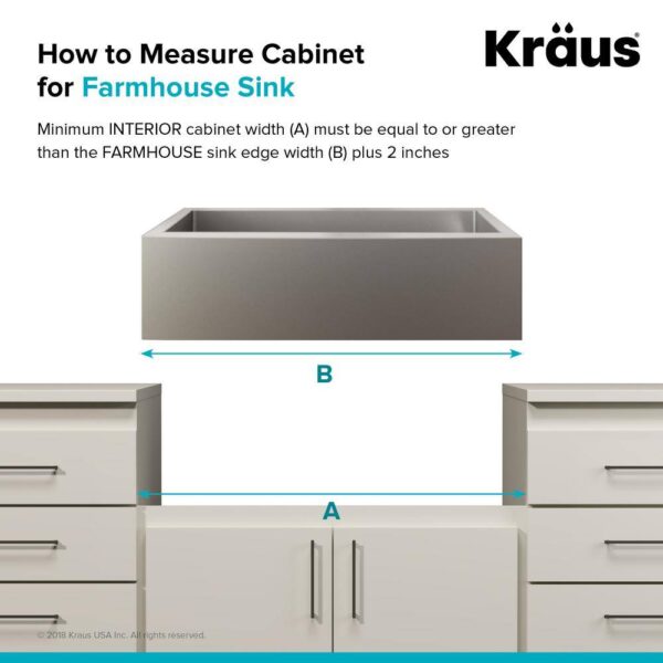 KRAUS Standart PRO Farmhouse/Apron-Front Stainless Steel 33 in. Single Bowl Kitchen Sink - Image 10