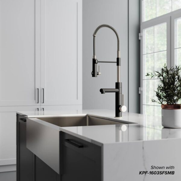 KRAUS Standart PRO Farmhouse/Apron-Front Stainless Steel 33 in. Single Bowl Kitchen Sink - Image 11