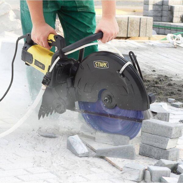 STARK USA 50120-H2 16 in. 3200-Watt Circular Cut Concrete Saw Cutter with Water Line Attachment (No-Blade) - Image 3