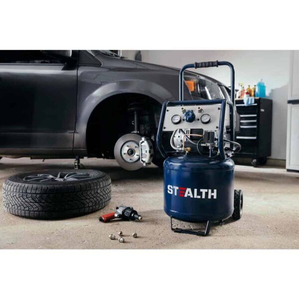 Stealth SAQ-11215 Professional 12 Gal. 150 PSI 2 Portable Electric Air Compressor - Image 2