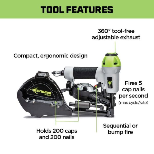 Stinger 0136252 CN100B Cap Nailer - Image 2