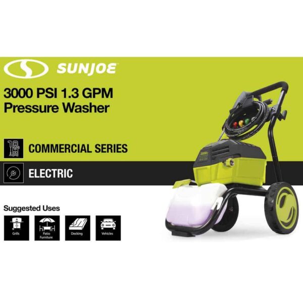 Sun Joe SPX4600 2300 PSI 1.1 GPM 14.5 Amp High Performance Cold Water Corded Electric Pressure Washer - Image 8