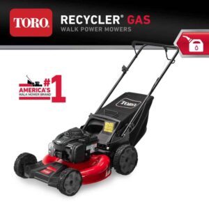 21311 21 in. Recycler Briggs and Stratton 140 cc Gas High-Wheel Walk Behind Push Lawn Mower